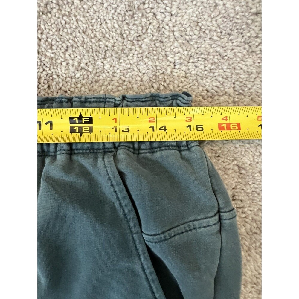 Prana Wide leg Pants Womens Medium Pull-On Loose Fit Elastic Waist Grey Blue - Picture 7 of 10